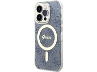 Guess IML 4G MagSafe case for iPhone 15 Pro - blue Guess IML 4G MagSafe case for iPhone 15 Pro - blue