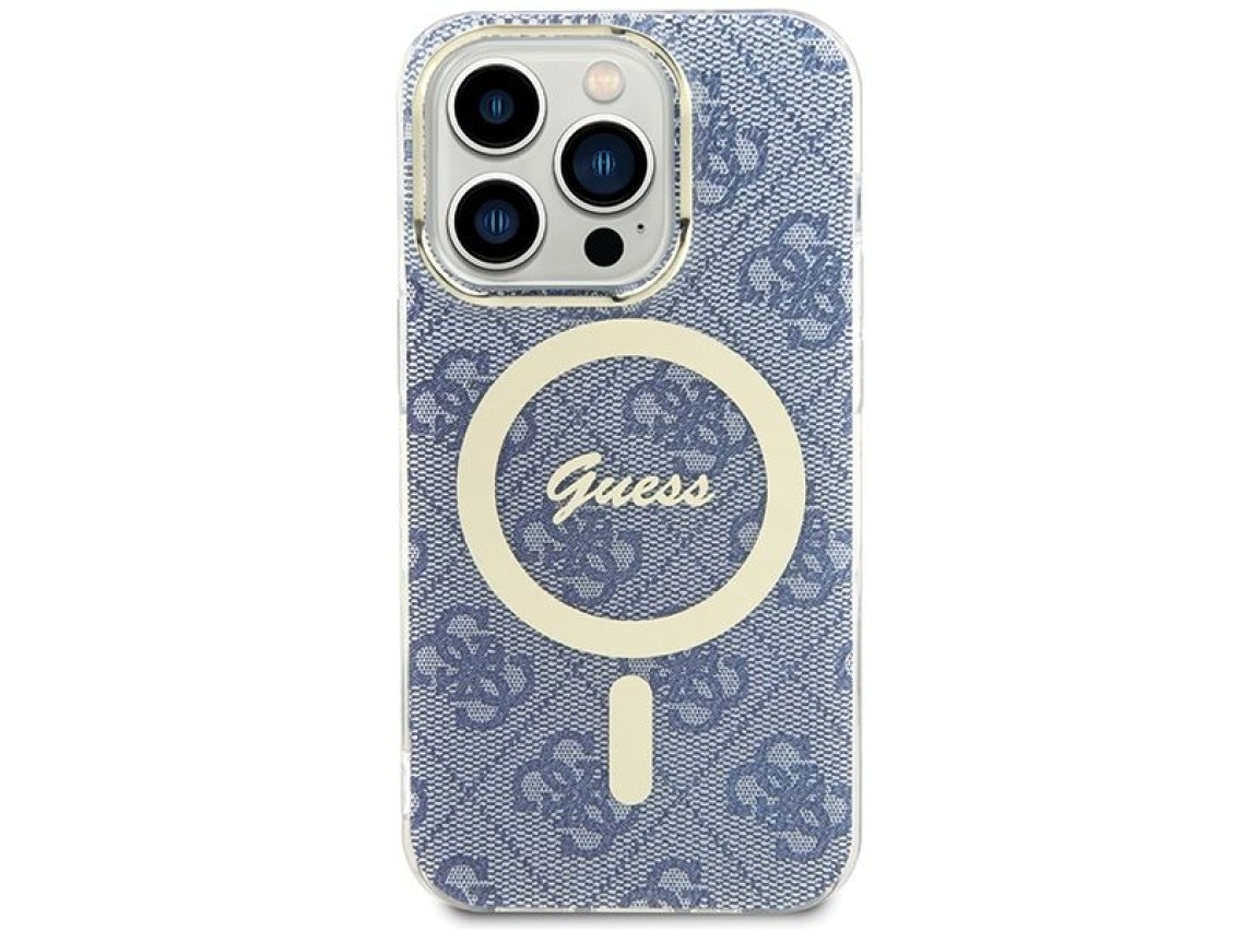 Guess IML 4G MagSafe case for iPhone 15 Pro - blue
