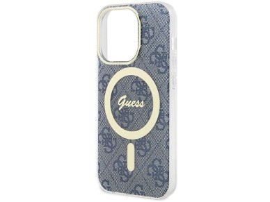 Guess IML 4G MagSafe case for iPhone 15 Pro Max - blue Guess IML 4G MagSafe case for iPhone 15 Pro Max - blue