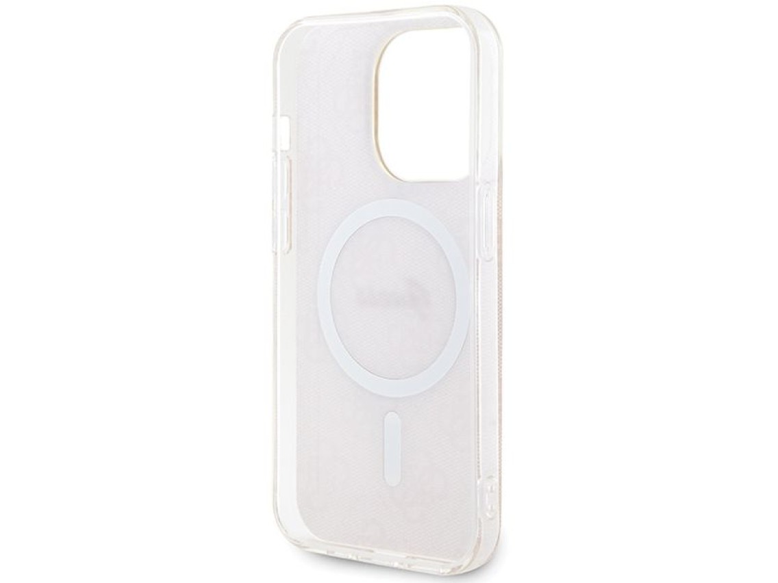 Funda Guess IML 4G MagSafe para iPhone 15 Pro - rosa