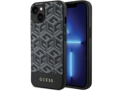Funda Guess GCube Stripes MagSafe para iPhone 15 / 14 / 13 - negra Funda Guess GCube Stripes MagSafe para iPhone 15 / 14 / 13 - negra