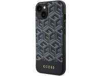 Funda Guess GCube Stripes MagSafe para iPhone 15 / 14 / 13 - negra Funda Guess GCube Stripes MagSafe para iPhone 15 / 14 / 13 - negra