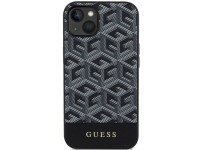 Funda Guess GCube Stripes MagSafe para iPhone 15 / 14 / 13 - negra Funda Guess GCube Stripes MagSafe para iPhone 15 / 14 / 13 - negra