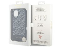 Funda Guess GCube Stripes MagSafe para iPhone 15 / 14 / 13 - negra Funda Guess GCube Stripes MagSafe para iPhone 15 / 14 / 13 - negra