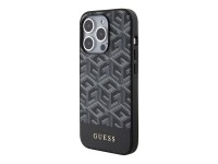 Guess GCube Stripes MagSafe case for iPhone 15 Pro Max - black