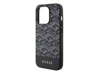 Guess GCube Stripes MagSafe case for iPhone 15 Pro Max - black
