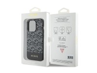 Guess GCube Stripes MagSafe case for iPhone 15 Pro Max - black