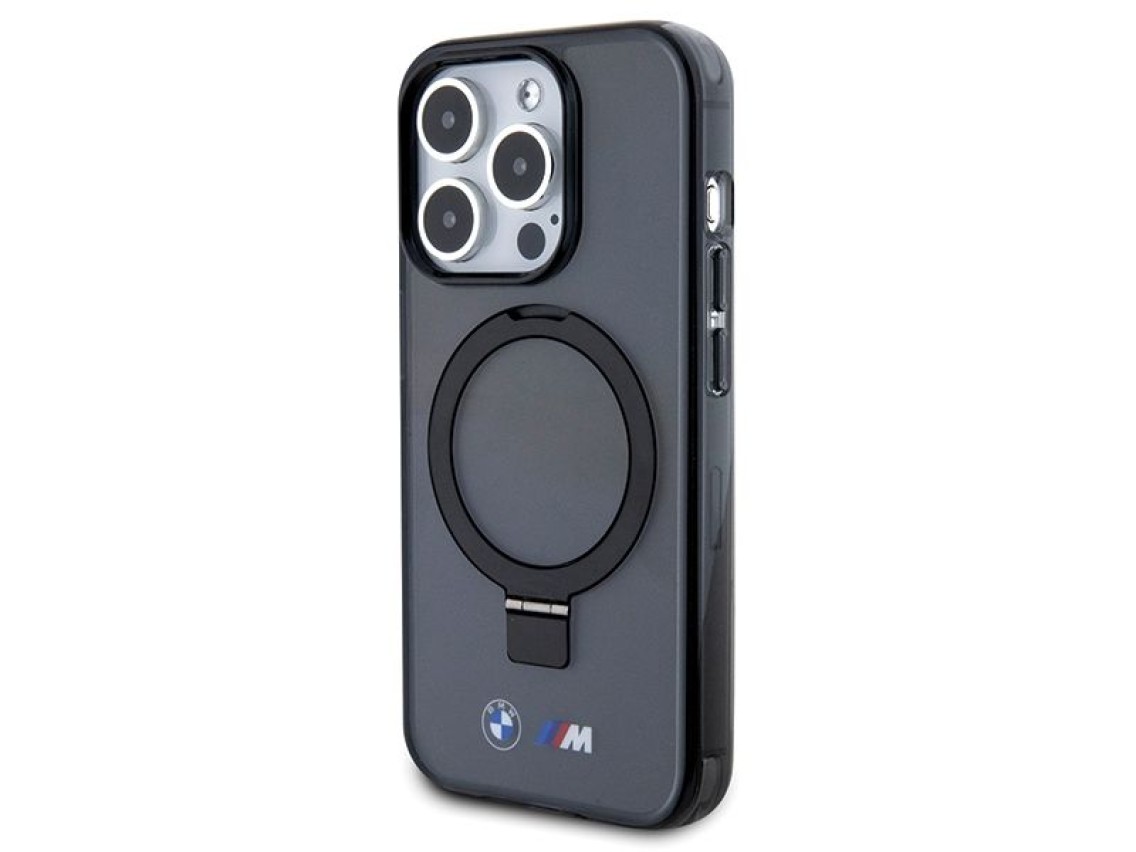 BMW Ring Stand M Collection MagSafe Case for iPhone 15 Pro - Black