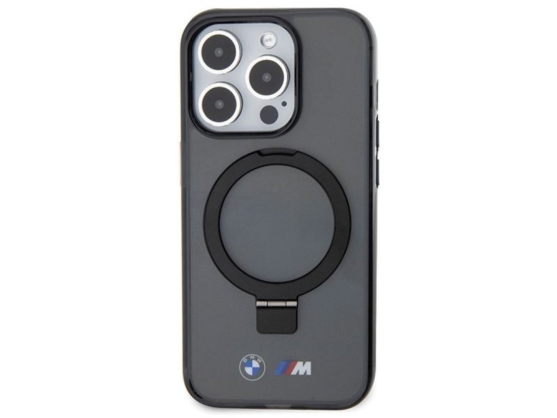 BMW Ring Stand M Collection MagSafe Case for iPhone 15 Pro - Black