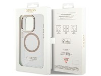 Guess Metal Outline Magsafe case for iPhone 15 / 14 / 13 - gold Guess Metal Outline Magsafe case for iPhone 15 / 14 / 13 - gold