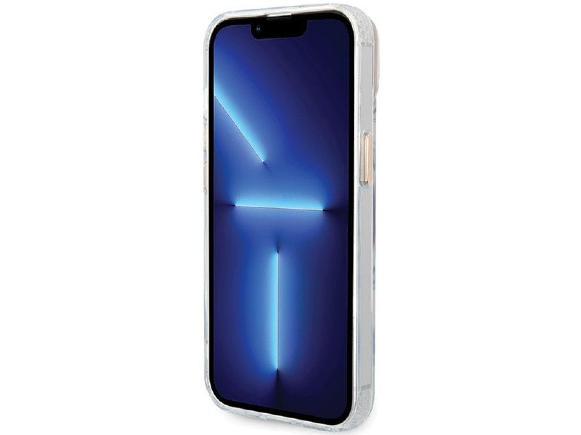 Capa Guess Metal Outline MagSafe para iPhone 15 Plus / 14 Plus - Dourada