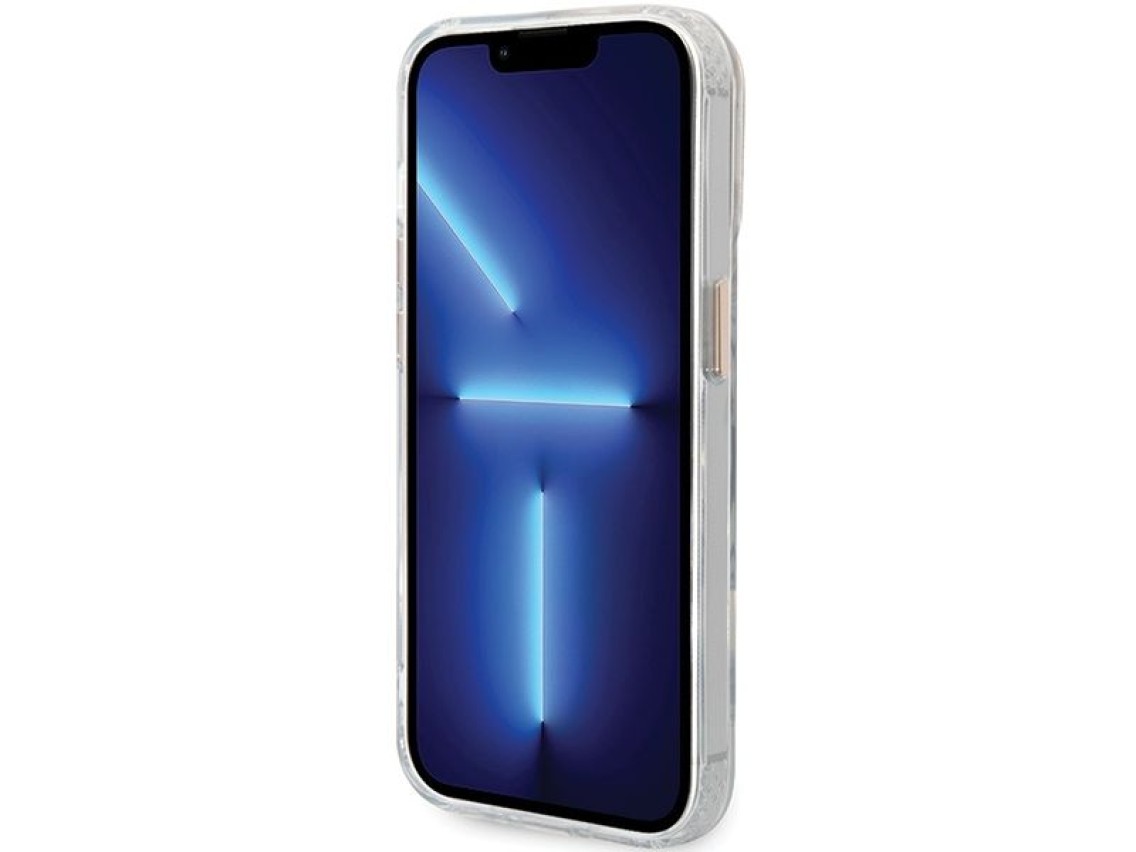 Guess Metal Outline Magsafe iPhone 15 Pro Max Case - Gold