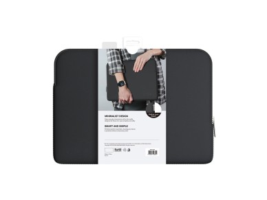 AmazingThing Minimal BasicBag Laptop Bag for MacBook Neo 13" - Black
