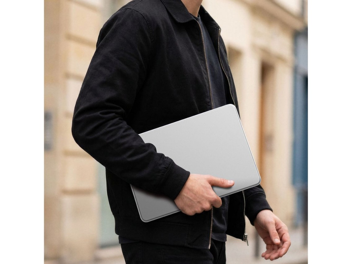 Funda rígida AmazingThing Titan para MacBook Neo de 13" - Transparente