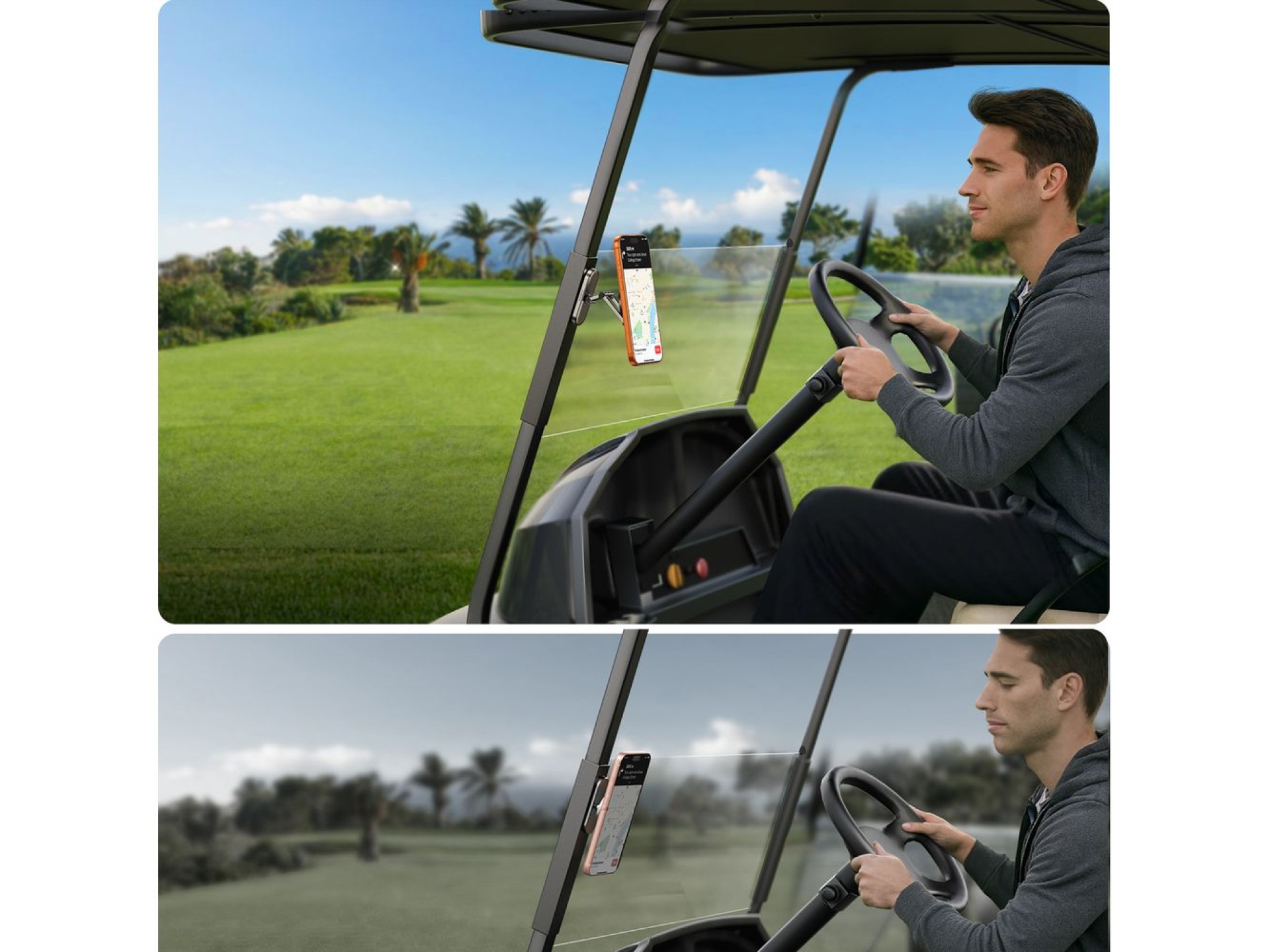 Suporte magnético para celular Joyroom JR-ZS520 para superfícies metálicas - Preto