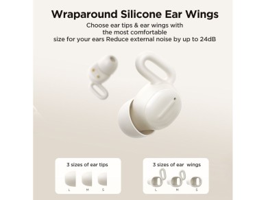 Joyroom JR-TS1 Cozydots Series Wireless TWS Headphones for Sleeping ANC Bluetooth 5.3 - Black