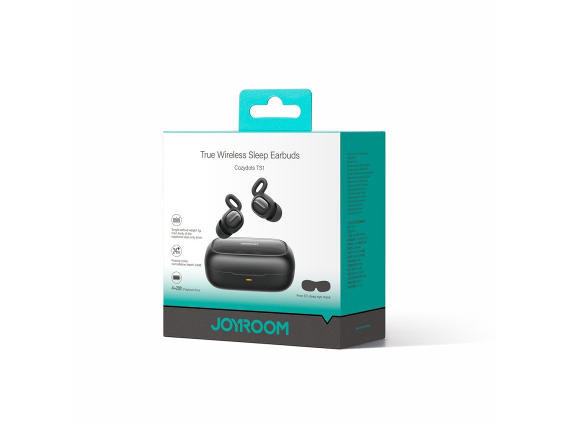 Joyroom JR-TS1 Cozydots Series Wireless TWS Headphones for Sleeping ANC Bluetooth 5.3 - Black