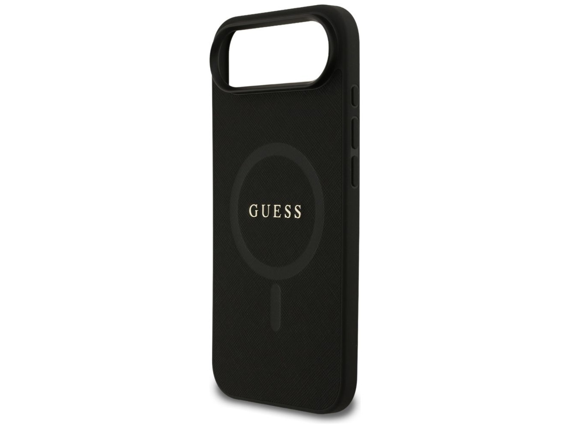 Guess Saffiano Classic Logo MagSafe case for iPhone Air - black