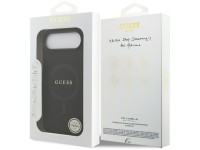Guess Saffiano Classic Logo MagSafe case for iPhone Air - black Guess Saffiano Classic Logo MagSafe case for iPhone Air - black