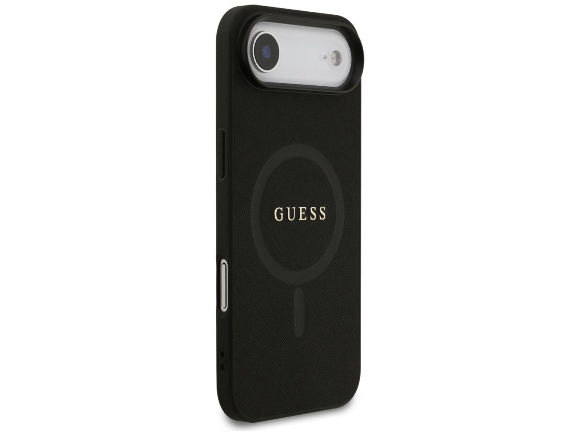 Guess Saffiano Classic Logo MagSafe case for iPhone Air - black