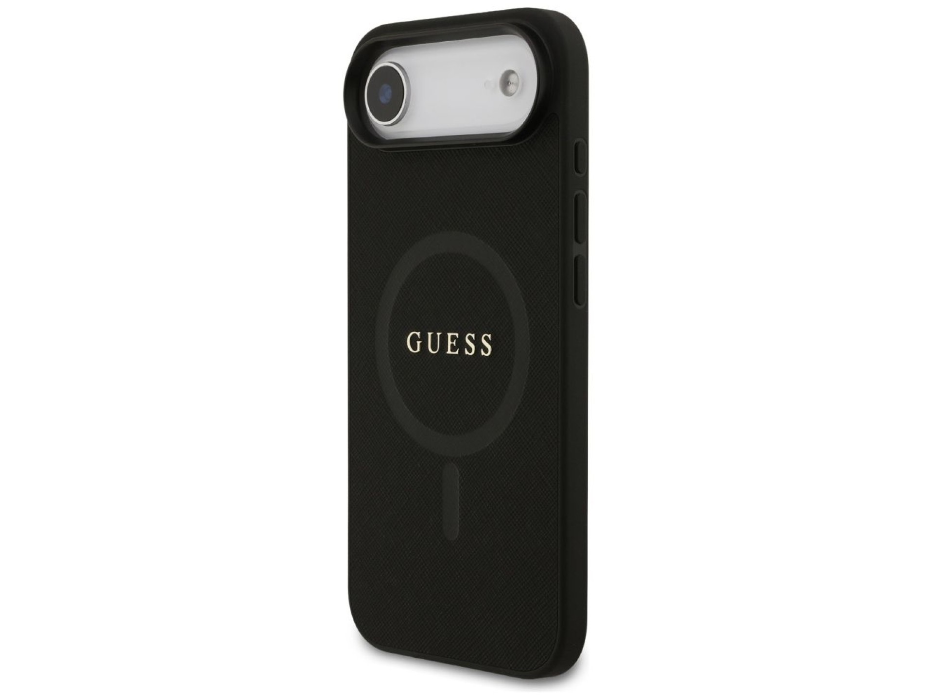 Guess Saffiano Classic Logo MagSafe case for iPhone Air - black