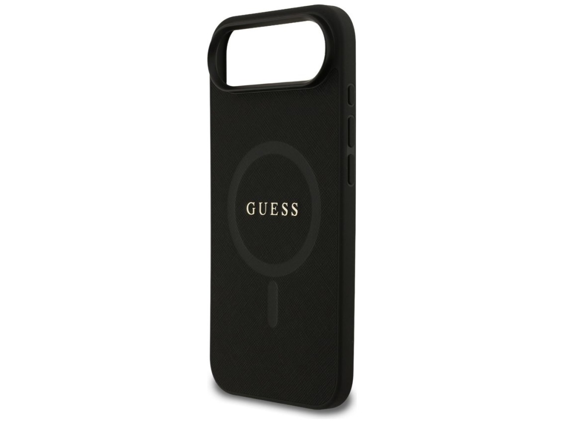 Guess Saffiano Classic Logo MagSafe case for iPhone Air - black