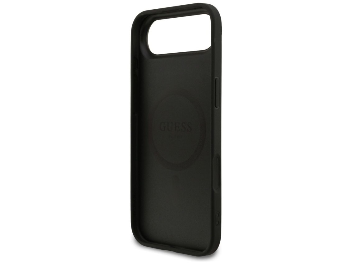 Guess Saffiano Classic Logo MagSafe case for iPhone Air - black
