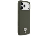 Guess Silicone Triangle Logo MagSafe Case for iPhone 17 Pro Max - Green