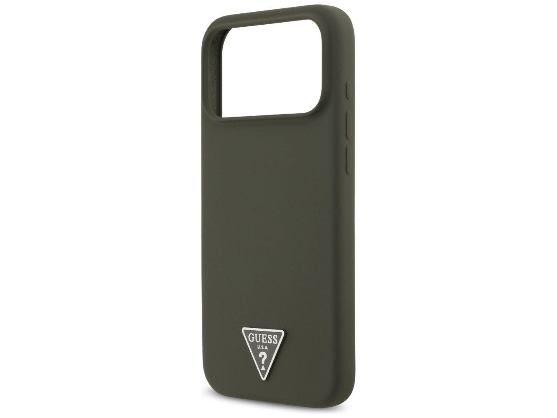 Guess Silicone Triangle Logo MagSafe Case for iPhone 17 Pro Max - Green