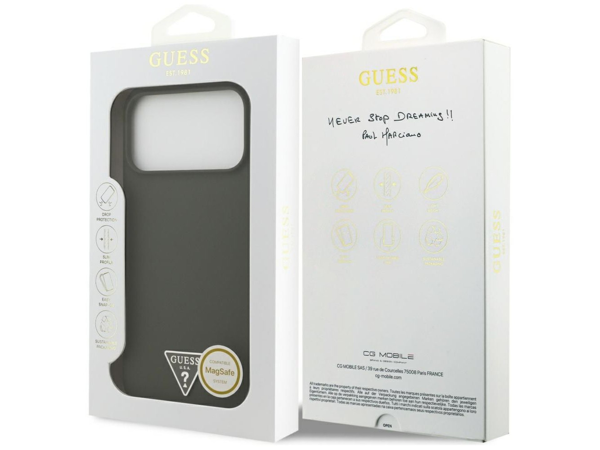 Guess Silicone Triangle Logo MagSafe Case for iPhone 17 Pro Max - Green