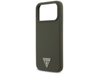 Guess Silicone Triangle Logo MagSafe Case for iPhone 17 Pro Max - Green