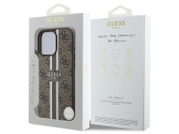 Guess 4G Printed Stripes MagSafe Case for iPhone 16 Pro Max - Brown Guess 4G Printed Stripes MagSafe Case for iPhone 16 Pro Max - Brown