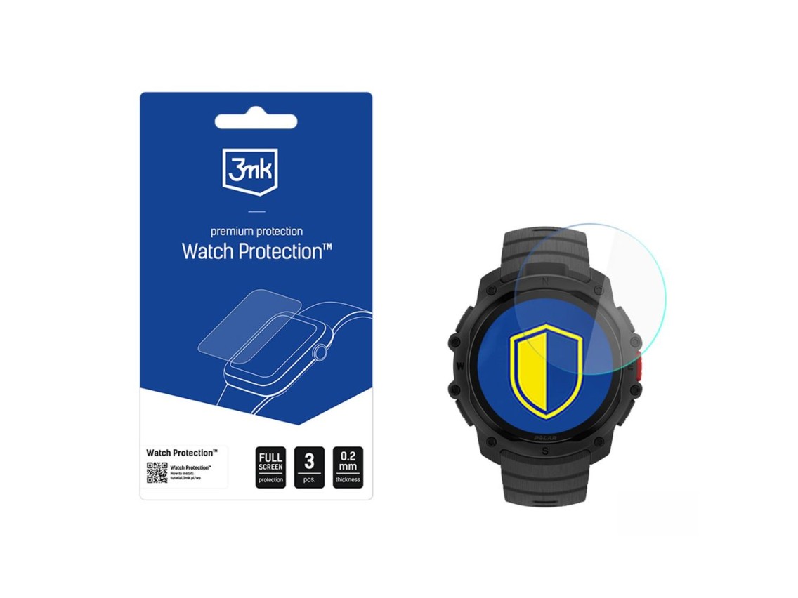 Proteção para relógios 3mk, vidro híbrido FlexibleGlass no Polar Street X