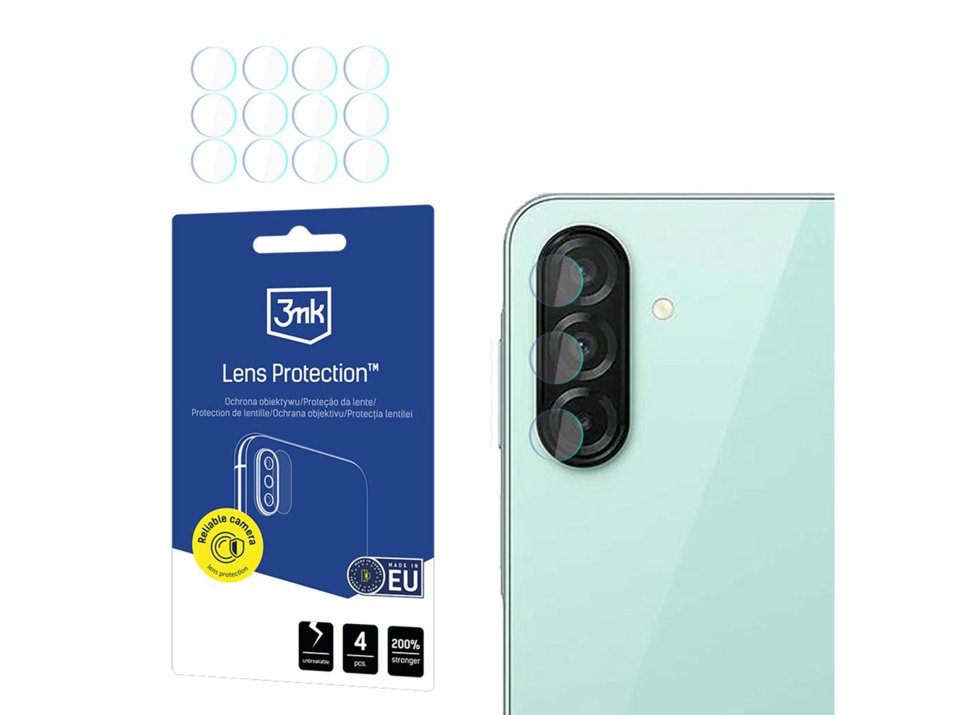 Lente de vidro híbrida 3mk Lens Protection™ para Samsung Galaxy A27 5G