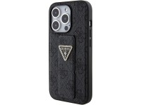Capa Guess Grip Stand 4G Triangle Strass para iPhone 15 Pro Max - preta Capa Guess Grip Stand 4G Triangle Strass para iPhone 15 Pro Max - preta