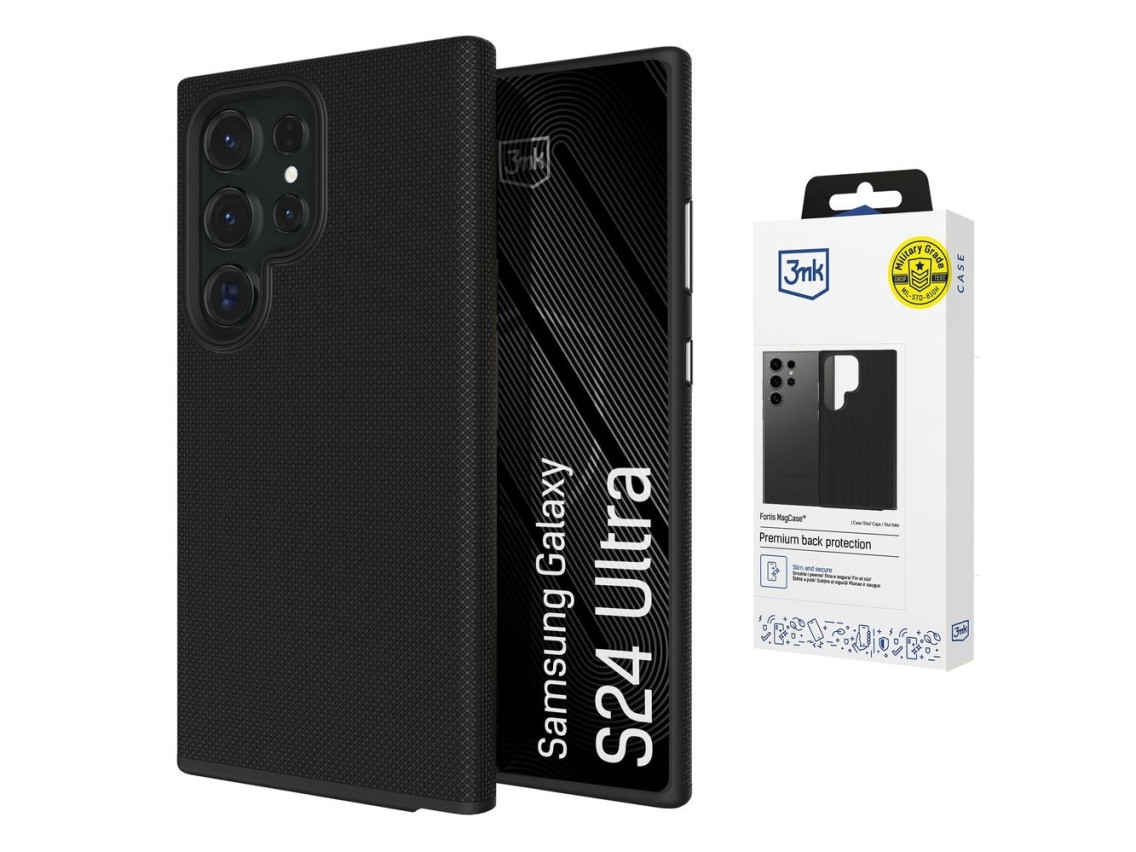 Funda 3mk Fortis MagCase para Samsung Galaxy S24 Ultra - negra