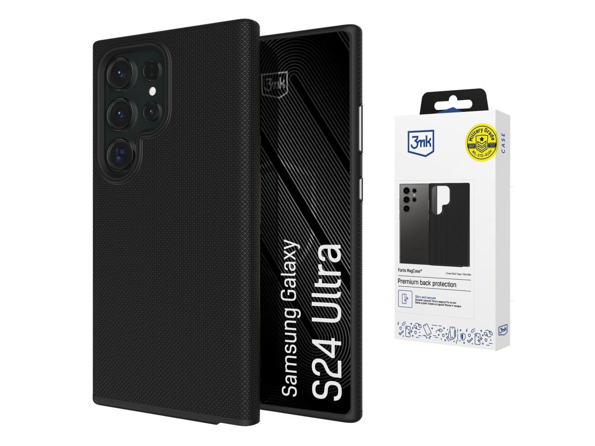 3mk Fortis MagCase for Samsung Galaxy S24 Ultra - black