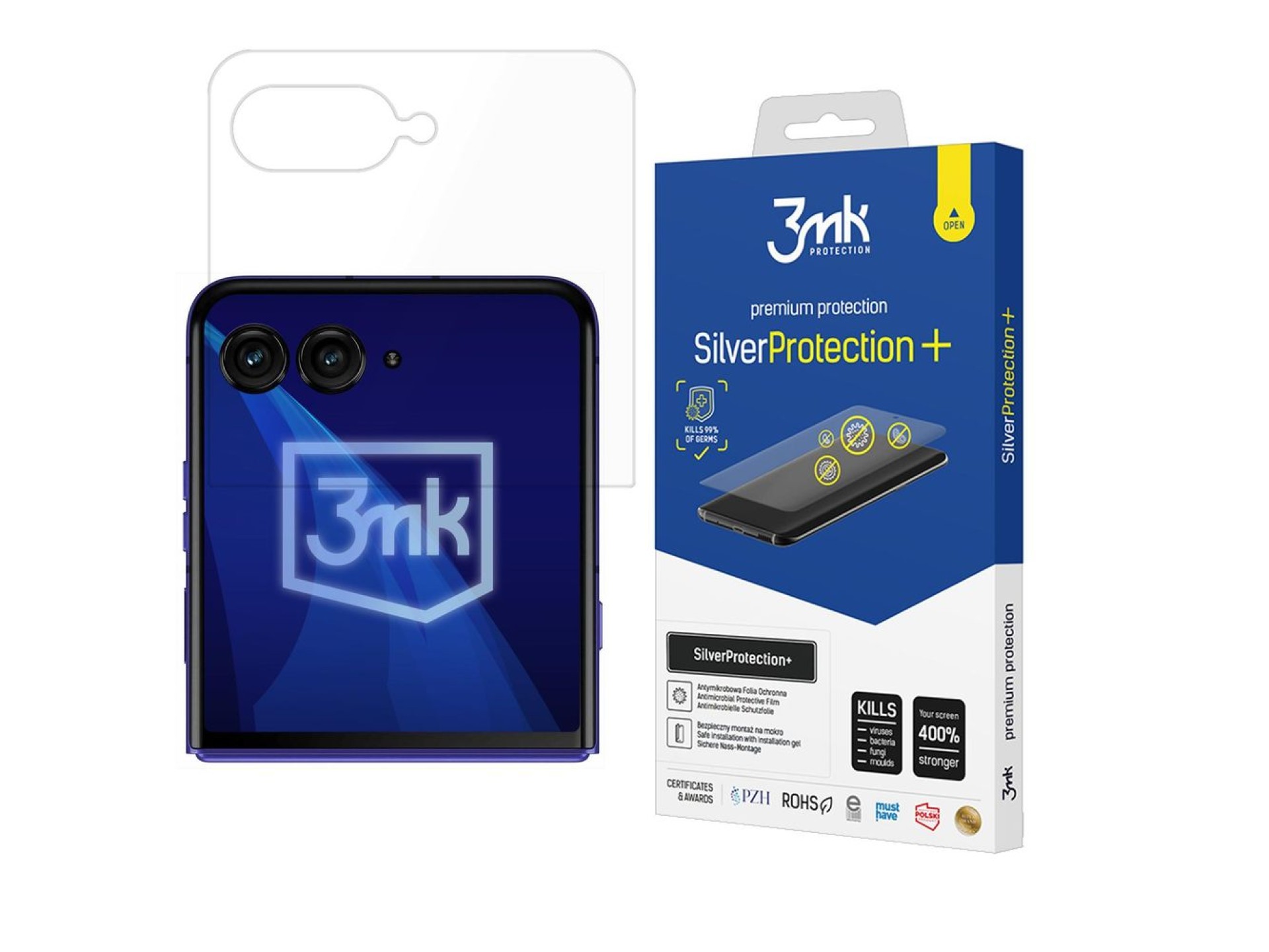 Película protetora 3mk SilverProtection+ para Motorola Razr 70