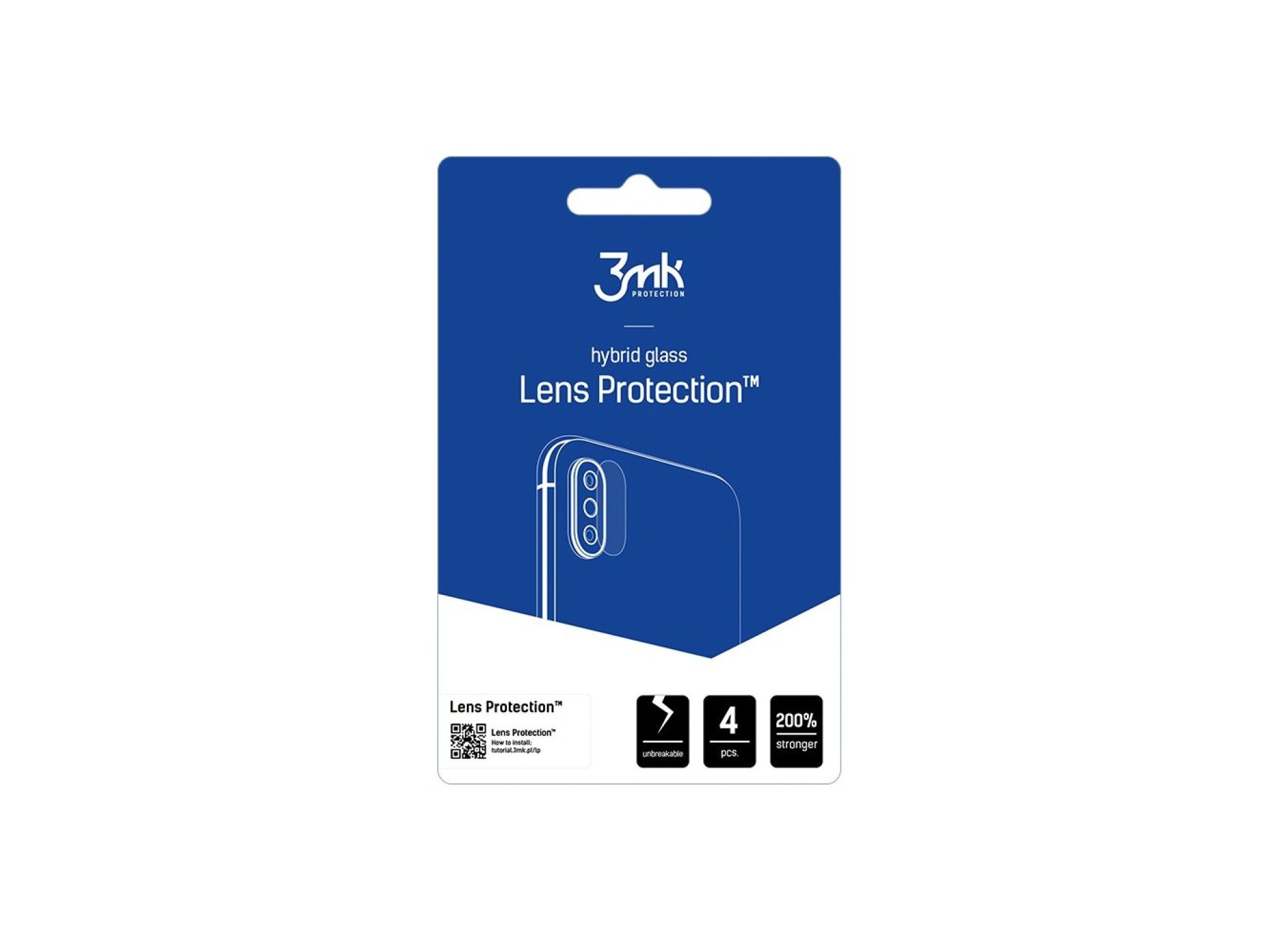 Lente de proteção híbrida 3mk Lens Protection™ para Motorola Moto G87