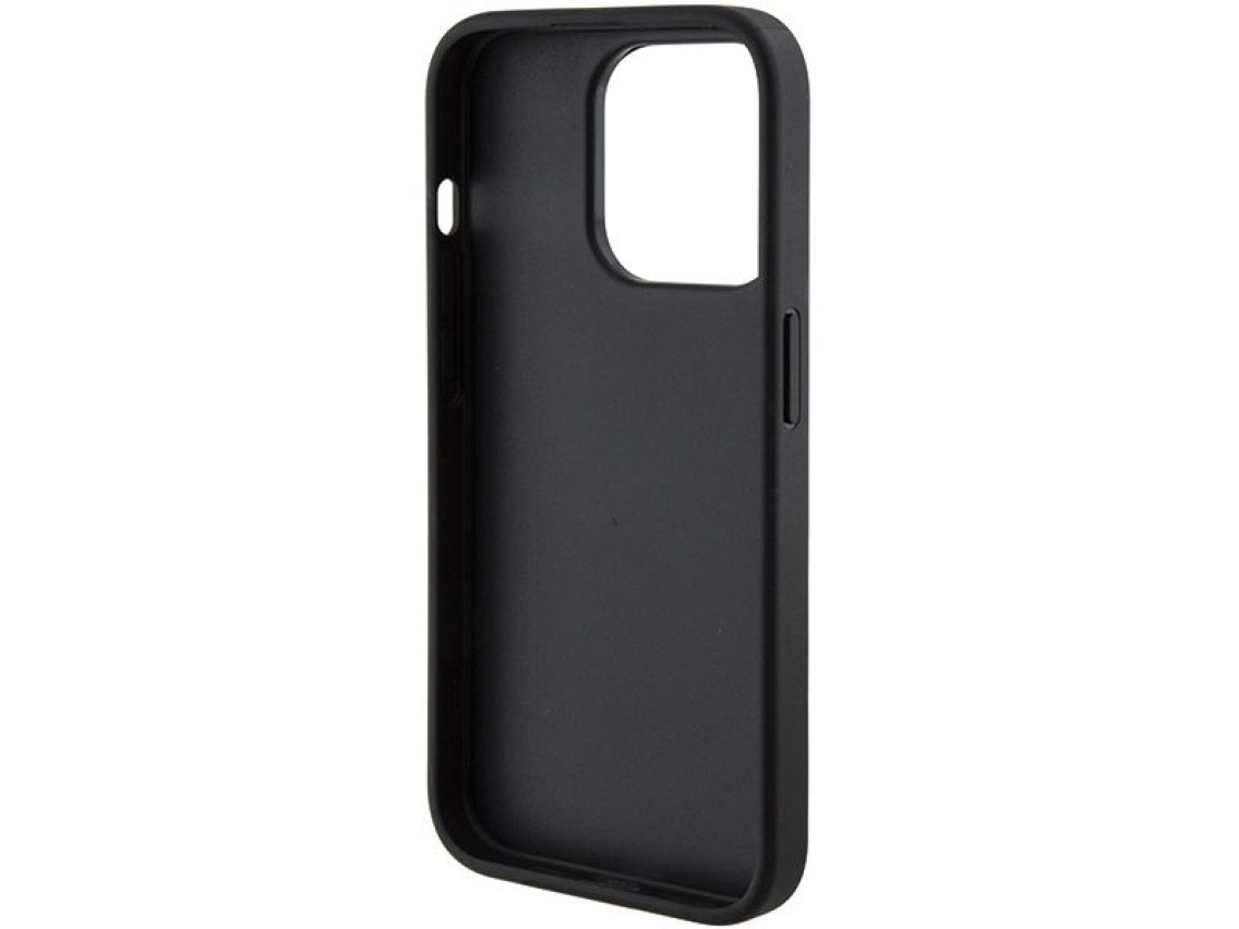 Capa Guess Grip Stand 4G Triangle Strass para iPhone 15 Pro Max - preta