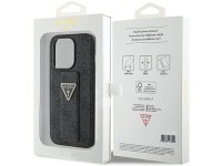 Capa Guess Grip Stand 4G Triangle Strass para iPhone 15 Pro Max - preta Capa Guess Grip Stand 4G Triangle Strass para iPhone 15 Pro Max - preta