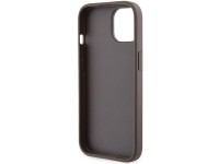 Guess Grip Stand 4G Triangle Strass case for iPhone 15 - brown Guess Grip Stand 4G Triangle Strass case for iPhone 15 - brown