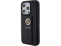 Guess Grip Stand 4G Saffiano Strass case for iPhone 15 Pro Max - black Guess Grip Stand 4G Saffiano Strass case for iPhone 15 Pro Max - black