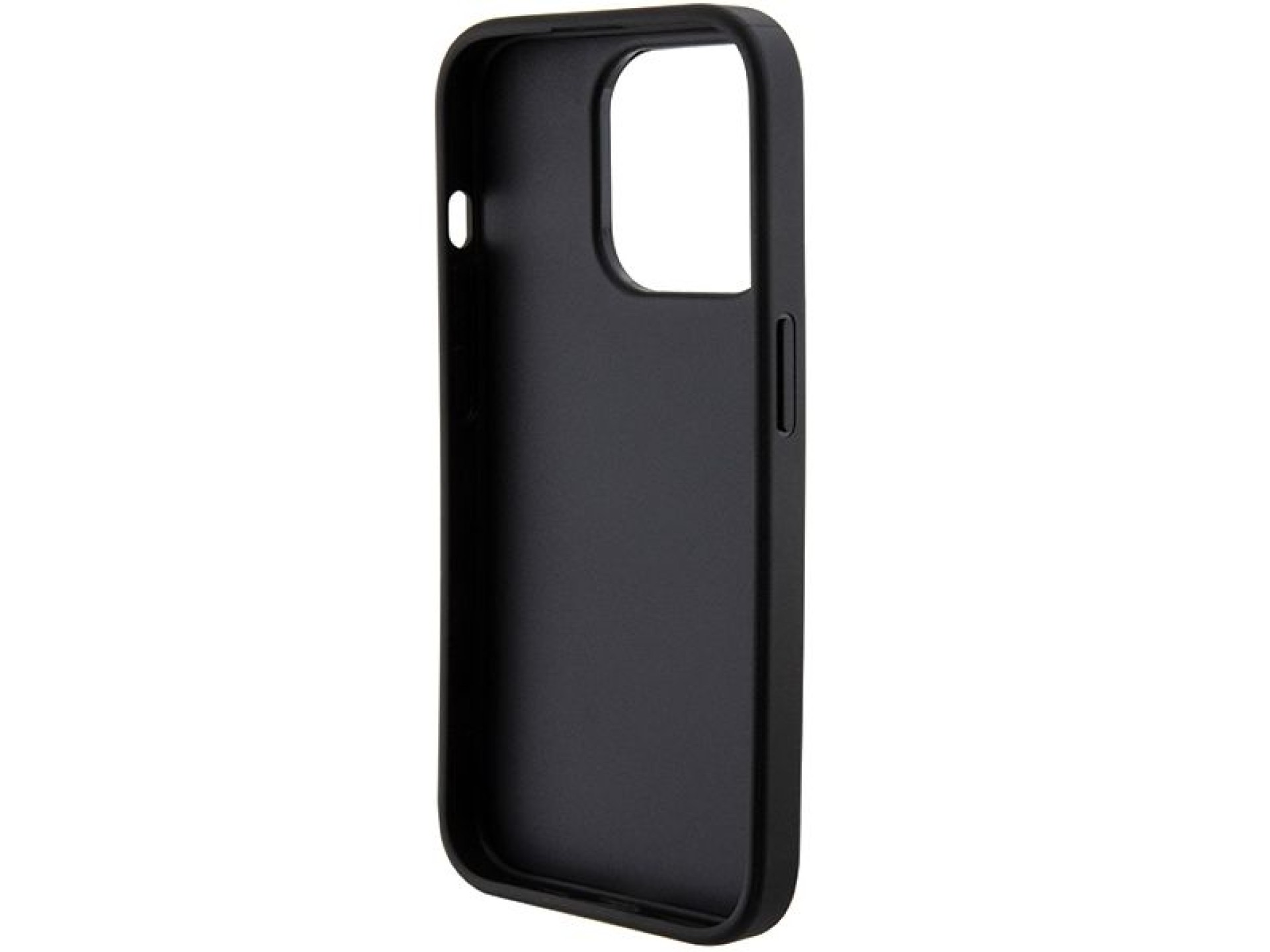 Guess Grip Stand 4G Saffiano Strass case for iPhone 15 Pro Max - black