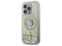 Capa MagSafe Hello Kitty Liquid Glitter Fever para iPhone 16 Pro - Dourada Capa MagSafe Hello Kitty Liquid Glitter Fever para iPhone 16 Pro - Dourada