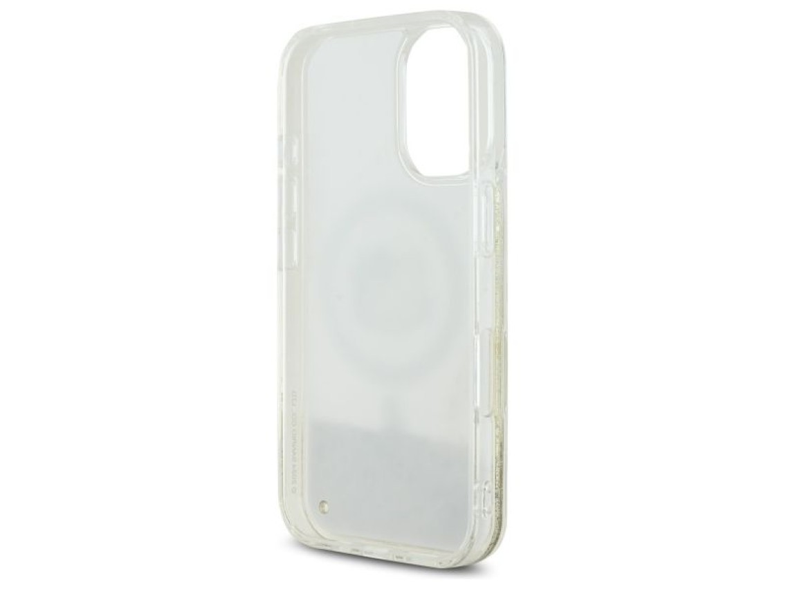 Capa MagSafe Hello Kitty Liquid Glitter Fever para iPhone 16 - Dourada