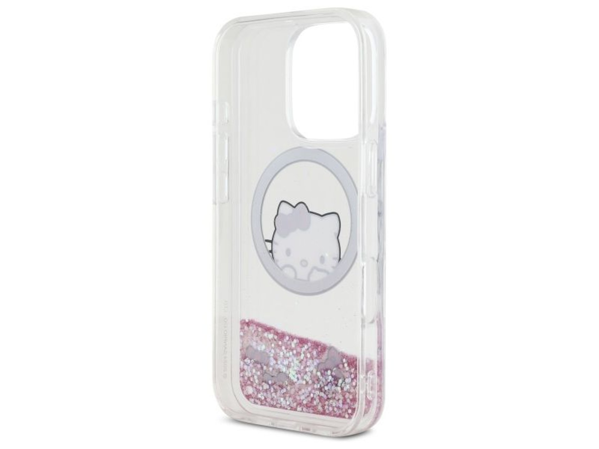 Hello Kitty Liquid Glitter Sweet Kitty Bows MagSafe Case for iPhone 16 Pro Max - White