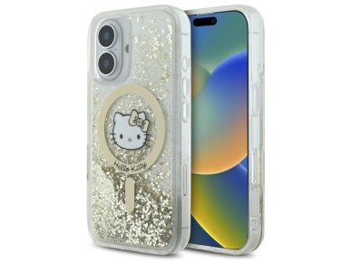 Hello Kitty Liquid Glitter Fever MagSafe iPhone 16 Case - Gold Hello Kitty Liquid Glitter Fever MagSafe iPhone 16 Case - Gold