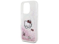 Capa MagSafe para iPhone 16 Pro com estampa Hello Kitty Liquid Glitter Sweet Kitty Bows - Branca