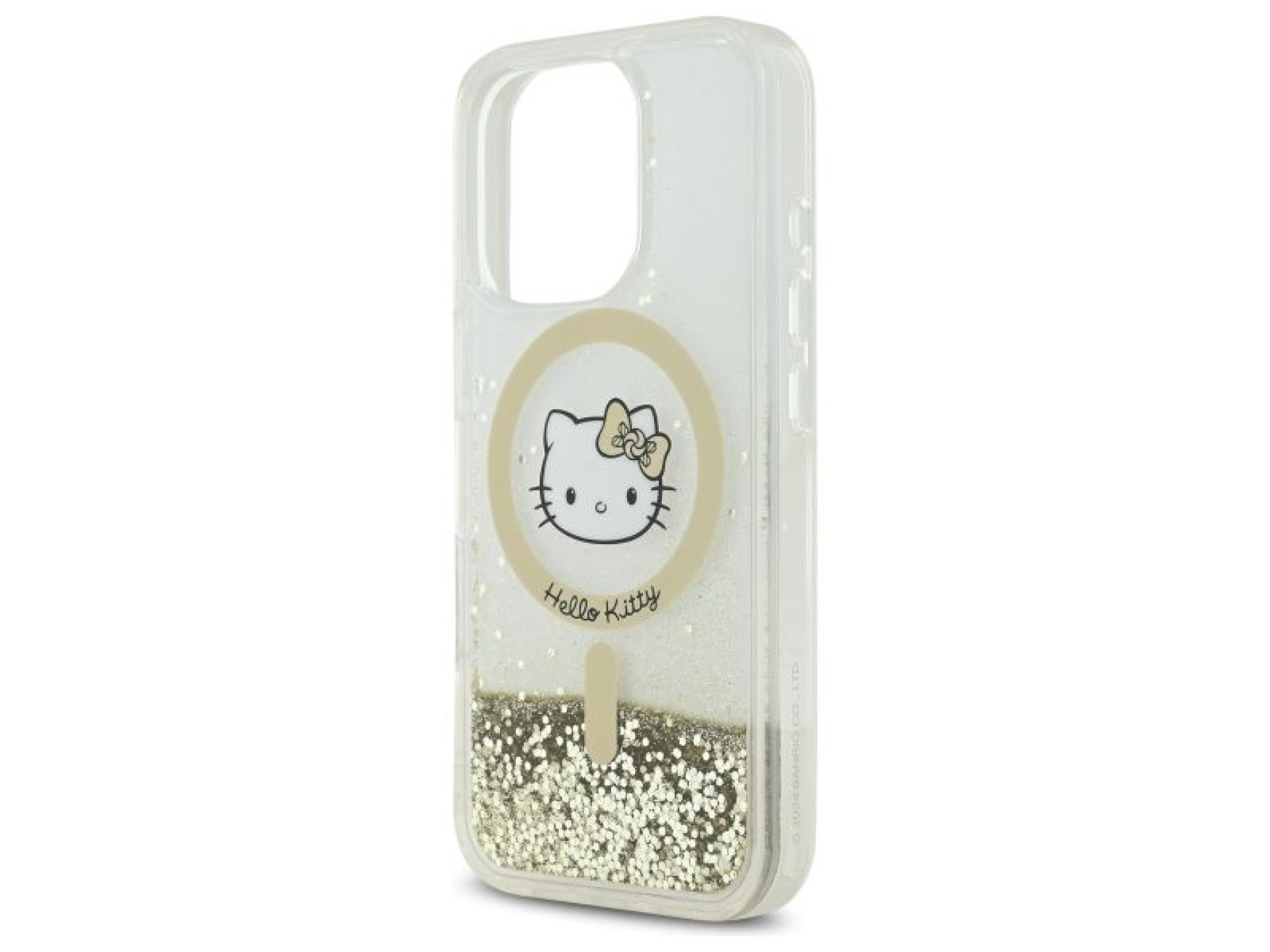 Hello Kitty Liquid Glitter Fever MagSafe Case for iPhone 16 Pro Max - Gold